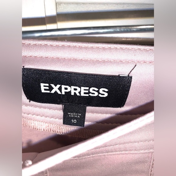 Express Mini Skirt Muted Pink laced up Express women’s size 10 - Picture 3 of 4